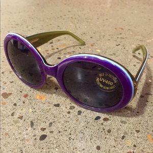 Melissa Eyewear Oversized Round Sunglasses Purple